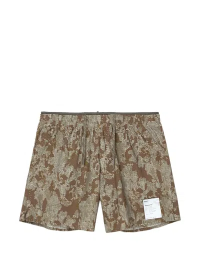 Satisfy Space‑o™ 5" Perforated Drawstring Shorts In Brown