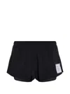 Satisfy Space-o Perforated Shorts In Black
