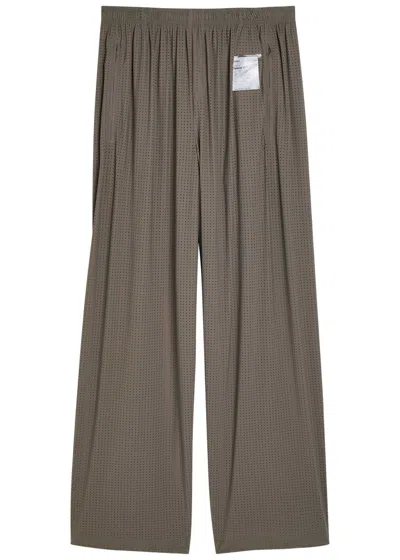 Satisfy Space-o Perforated Stretch-nylon Trousers In Neutral
