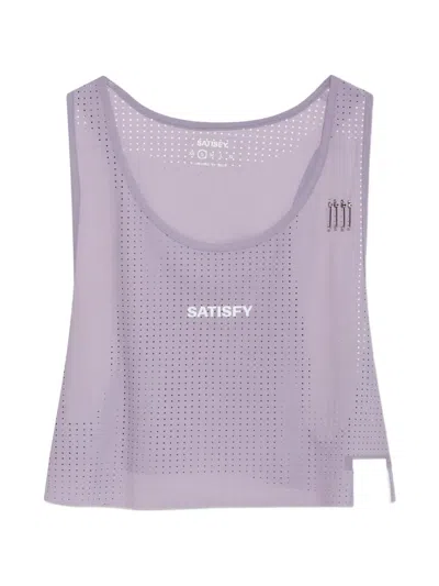 Satisfy Space-o Perforated Top In Purple