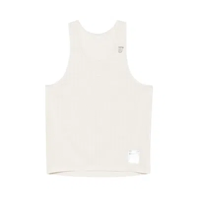 Pre-owned Satisfy Space-o Singlet Tops 'chalk' | Tan | Men's Size S