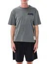 Satisfy Mothtech Destroyed Running T-shirt In Grey In Gray
