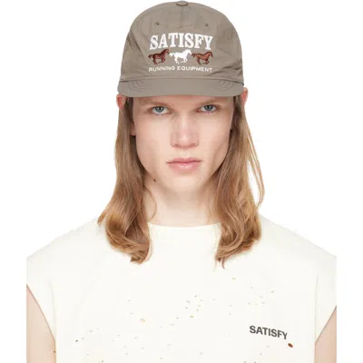 Satisfy Taupe Flitesilk 5‑panel Pinch Cap