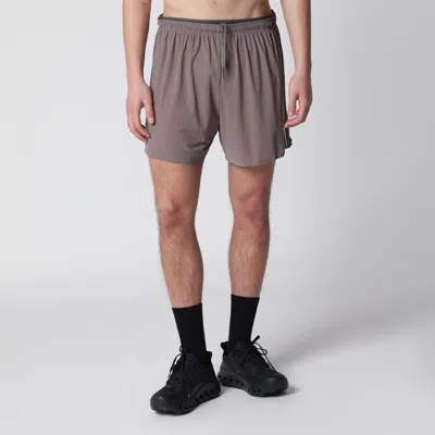 Satisfy Taupe Space-o Shorts In Brown
