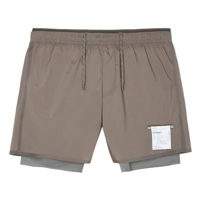 Satisfy Techsilk 8 Inch Shorts 'falcon' In Brown