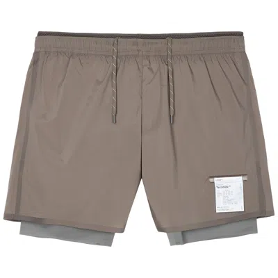 Pre-owned Satisfy Techsilk 8 Inch Shorts 'falcon' | Brown | Men's Size M
