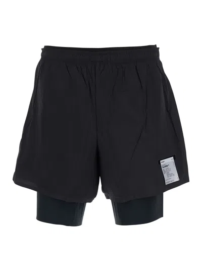 Satisfy Techsilk 8 Men's Side-pocket Shorts With Elastic Waist In Black