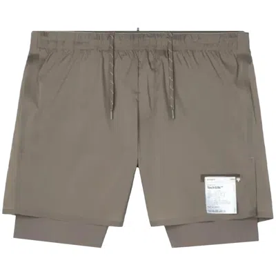 Pre-owned Satisfy Techsilk 8 Shorts 'falcon' | Brown | Men's Size L
