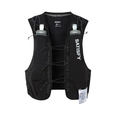 Pre-owned Satisfy Techsilk Drift Cordura 5l Hydration Vest 'black' | Men's Size L/xl