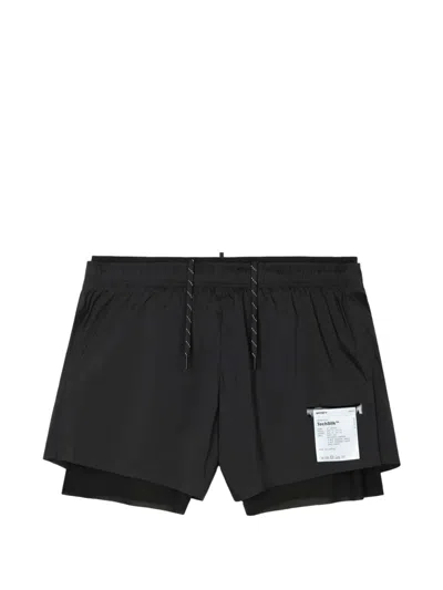 Satisfy Techsilk Layered Shorts In Black