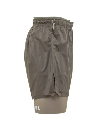 Satisfy Techsilk Layered Shorts In Brown