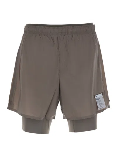 Satisfy Techsilk Shorts With Pockets And Elastic Waist In Brown