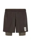 Satisfy Techsilk™ Bermuda And Short Gray In Brown