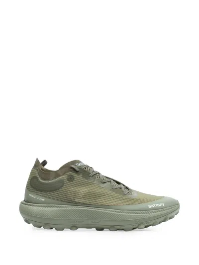 Satisfy Therocker Mesh-panel Sneakers In Green