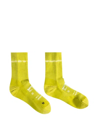 Satisfy Tie-dye Socks In Green