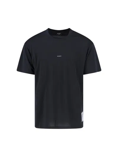 Satisfy Auralite Plethested Mini T-shirt For Men In Black