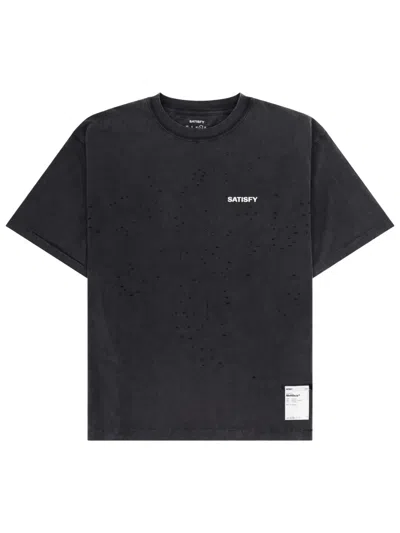 Satisfy T-shirt Con Logo In Black