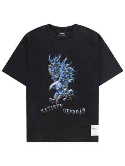 Satisfy T-shirt Con Stampa In Black