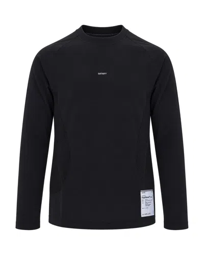 Satisfy T-shirt Fuzzfleece Octa Long Black