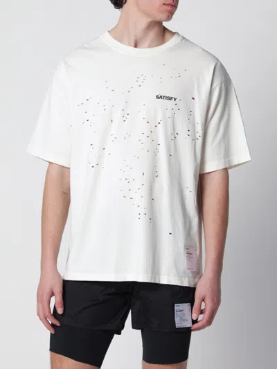 Satisfy T-shirt Men Color Ecru In White