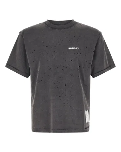 Satisfy T-shirt Mothtech Aged Black Sab In 00a02