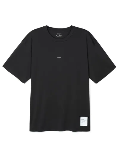 Satisfy T-shirt With Logo In Black