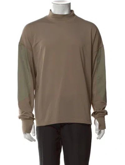 Pre-owned Satisfy Turtleneck Long Sleeve T-shirt In Neutrals