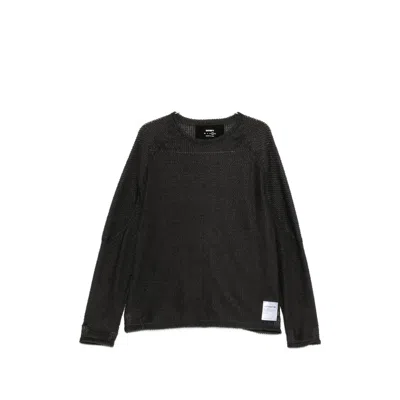 Satisfy Waffle-knit Raglan-sleeve Sweater In Black