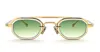 Sato Avior - Yellow Gold / Platinum Sunglasses In Green