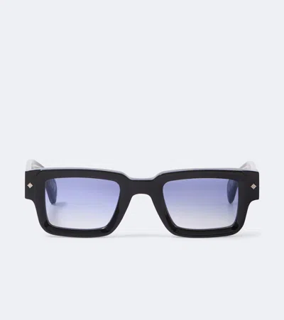 Sato Cervantes Rectangular Sunglasses In Black
