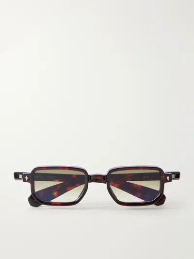 Sato Ran Ii Square-frame Acetate Sunglasses In Brown