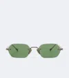 Sato Terebellum Iv Rectangular Sunglasses In Silver