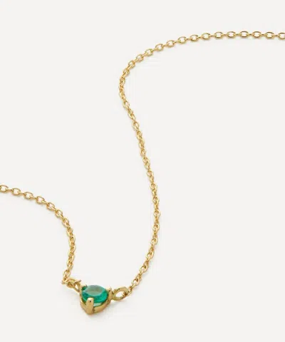 Satomi Kawakita 18ct Gold Emerald Birthstone Necklace