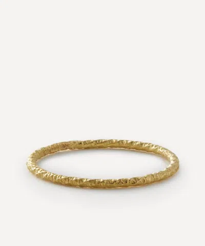 Satomi Kawakita 18ct Gold Homespun Stacking Ring