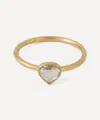 Satomi Kawakita 18ct Gold Rose Cut Tear Drop Diamond Solitaire Ring In Gold