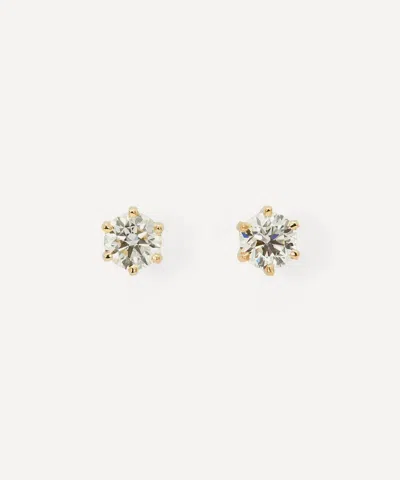 Satomi Kawakita 18ct Gold White Diamond Stud Earrings