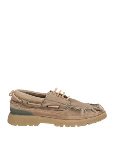 Satorisan Man Lace-up Shoes Khaki Size 10 Leather In Beige