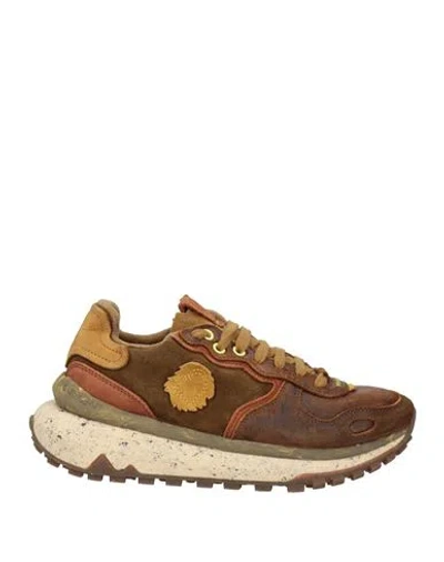 Satorisan Man Sneakers Brown Size 8 Leather