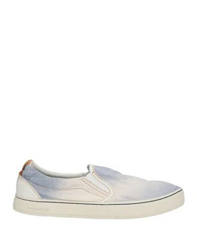 Satorisan Man Sneakers Light Blue Size 7 Textile Fibers, Leather In Animal Print
