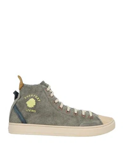 Satorisan Man Sneakers Sage Green Size 6 Textile Fibers, Leather