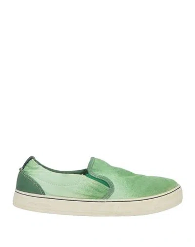 Satorisan Woman Sneakers Light Green Size 7 Textile Fibers, Soft Leather