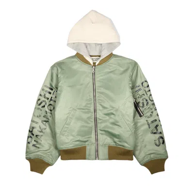 Pre-owned Satoshi Nakamoto Abandoned Theme Park Bomber 'green' | Men's Size M