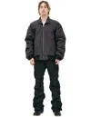 Satoshi Nakamoto Black Moto Bomber Jacket In Black