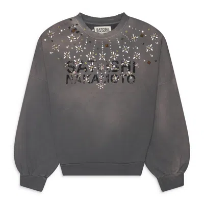 Satoshi Nakamoto Crystal Castle Crewneck Grey In Gray
