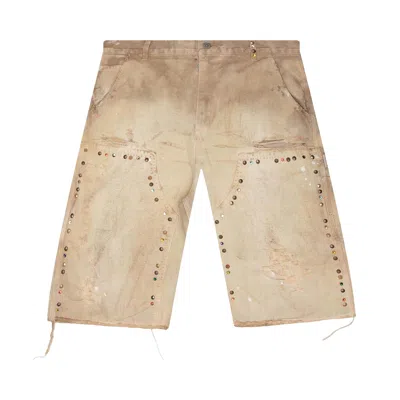 Pre-owned Satoshi Nakamoto Danny's Carpenter Shorts 'white' | Men's Size 38