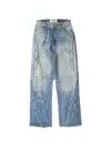 Satoshi Nakamoto Enduro Belt-loop Buttoned Jeans In Blue