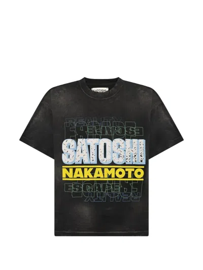 Satoshi Nakamoto Escape Reallity Graphic-print T-shirt In Black