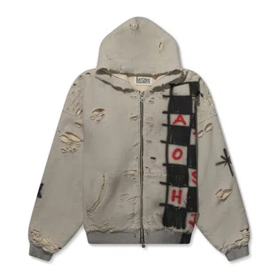 Satoshi Nakamoto Get What I Want Zip Up Grey In Gray
