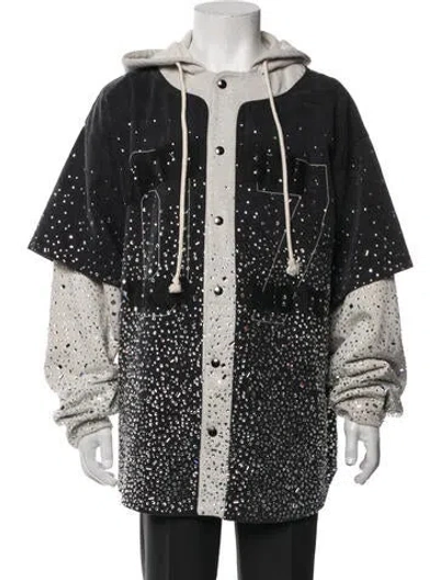 Pre-owned Satoshi Nakamoto Graphic Print Jacket In Black