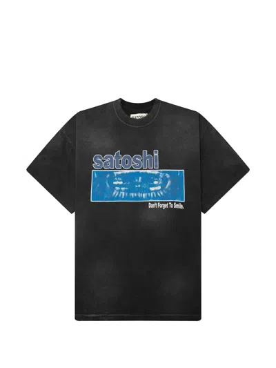 Satoshi Nakamoto Graphic-print T-shirt In Black